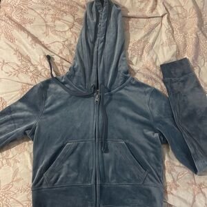 Blue Zip-Up Hoodie